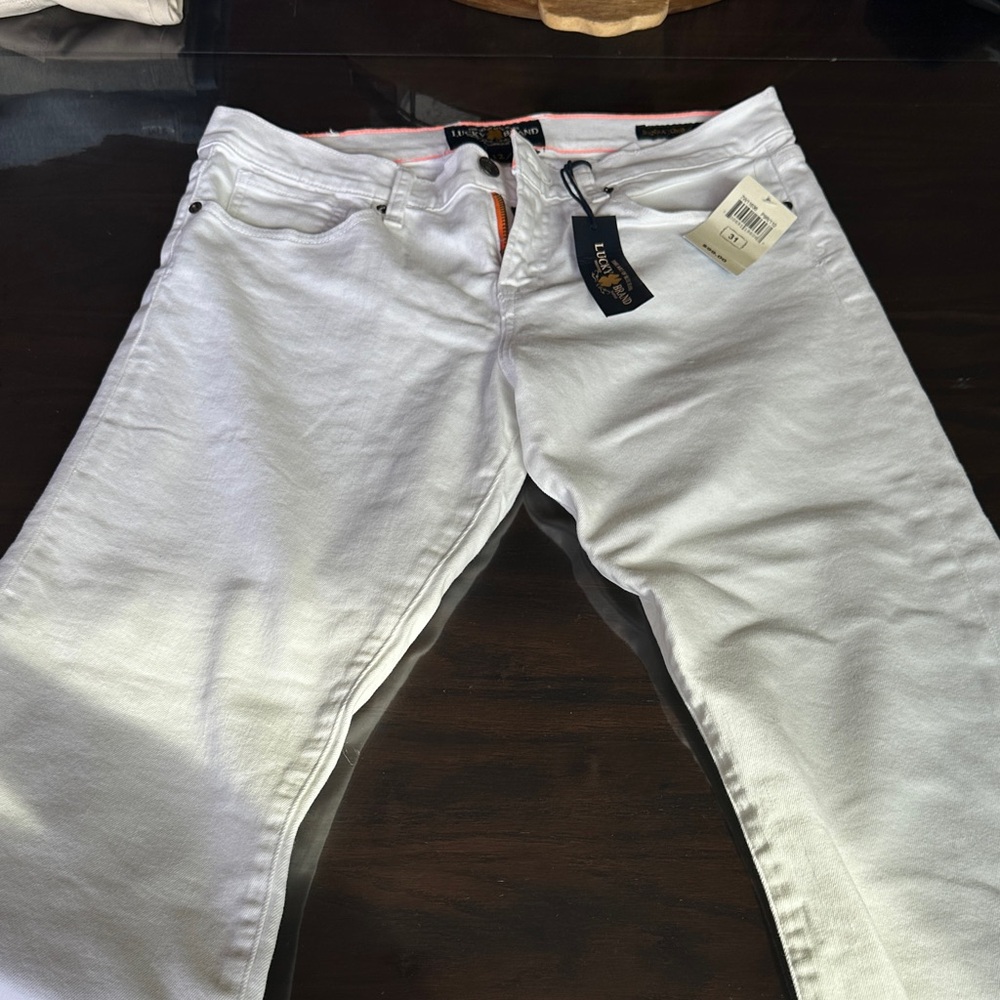 Lucky Brand Bright White Cropped Jeans